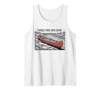 Canoa Paddle Your Own Canoa Retro Outdoor Camiseta sin Mangas