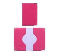 CANOCEA - Funda antipiratería con 2 tarjetas bancarias, color rosa, fabricado en Francia, con puerta CB antirRFID, puerta CB, protección de datos, tarjeta azul, rosa, 9,6 x 6,5 cm (fermé), Clásico
