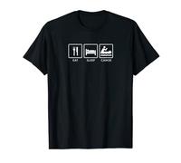 Canoe Shirt - Canoa Eat Sleep Canoe - Regalo en canoa Camiseta