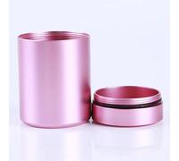 CanoLock Caja de aluminio a prueba de olores, hermética y a prueba de olores, mini Stash Box para hierbas, té, polvo y píldoras, recipiente de almacenamiento resistente, 7 x 4,5 cm, color plateado