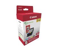Canon CLI-571XL, Cartucho de Tinta Original, Multipack, 4 Cartuchos de Tinta Independientes, Color Negro, Magenta, Cian, Amarillo, Incluye 50 Hojas Papel Fotográfico 4 x 6