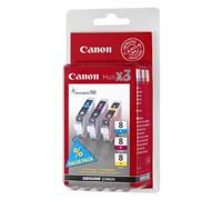 Canon 0621B036 - CLI-8 C/M/Y Multi pack - 3 unidades - amarillo, cian, magenta - original - tanque de tinta - para PIXMA iP3500, iP4500, iP5300, MP510, MP520, MP610, MP960, MP970, MX700, MX850, Pro900, Pro90, Pro9000, 0