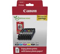 Canon PGI-530 / CLI-531 Multipack + papel fotográfico