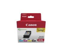 Canon CLI-581XXL, Cartucho de Tinta Original, Multipack, 4 Cartuchos de Tinta Independientes, Color Negro, Magenta, Cian, Amarillo, Compatible con Impresoras de Inyección de Tinta PIXMA