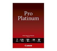 Canon 2768B016 - Papel Fotográfico Superbrillante (A4, 20 Hojas, 300G/M2), Color Negro