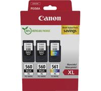 Canon 3712C009 cartucho de tinta 3 pieza(s) Original Alto rendimiento (XL) Negro, Cian, Magenta, Amarillo