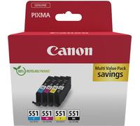 Cartucho de Tinta Original Canon CLI-551 Multipack/ Cian/ Magenta/ Amarillo/ Negro