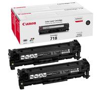 Canon 718 BK pack 2x toner negro (original)