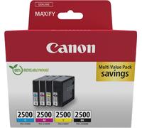 Canon Pack de cartuchos de tinta PGI-2500 Multipack 4 originales BK/C/M/Y compatible con MAXIFY