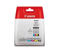 Canon Cartucho de Tinta Original CLI-571 Multipack Gris (4 Unidades)