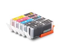 Canon Cartucho de tinta original para PGI570 PGI 570 PGI-570 para Canon Pixma MG 7752 TS 6052, color negro, embalaje neutro, cantidad de relleno: aprox. 15 ml, color (07) 5x Tintenpatrone - BK, PBK, C