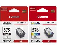 Canon Cartuchos de tinta de color negro PG-575XL y CL-576XL
