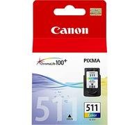 Canon CL-511 Cartucho de tinta original Tricolor para Impresora de Inyeccion de tinta Pixma iP2700-2702-MP230-240-250-252-260-270-280-480-490-492-495-499-MX320-330-340-350-360-410-420