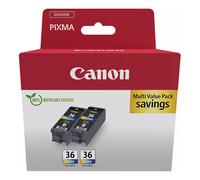 Canon CLI-36 CL pack doble (original)