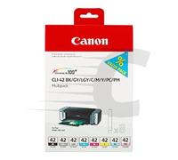 Canon 6384B010 Multipack negro / cian / magenta / amarillo / Gris / Cian (claro) / Magenta (claro) / Gris (claro) Original CLI-42