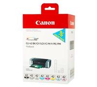Canon 6384B010 Multipack negro / cian / magenta / amarillo / Gris / Cian (claro) / Magenta (claro) / Gris (claro) Original CLI-42