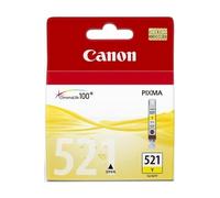 Canon CLI-521 Y Cartucho de tinta original Amarillo para Impresora de Inyeccion de tinta Pixma iP3600-iP4600-iP4700-MP540-MP550-MP560-MP620-MP630-MP640-MP980-MP990-MX860-MX870