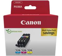 Canon Cartuchos de tinta CLI-526 – Multipack 3 independientes Cian/Magenta/Amarillo para PIXMA