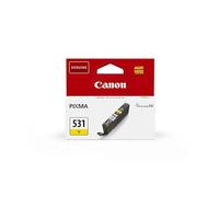 Canon CLI-531 Y, Cartucho de Tinta Original Amarillo, Cartucho de Tinta Independiente, Impresión de Calidad, Embalaje Sostenible, Compatible con Impresoras de Inyección de Tinta PIXMA