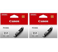 Canon CLI-551 GY Cartucho de Tinta Original Gris para Impresora de Inyeccion de Tinta Pixma MG6350-MG7150-MG7550-IiP8750 (Paquete de 2)