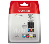 Canon CLI-551 Pack ahorro BK/C/M/Y (original)