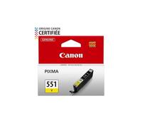 Canon CLI-551 Y Cartucho de tinta original Amarillo para Impresora de Inyeccion de tinta Pixma iP7250-iP8750-iX6850-MG5450-MG5550-MG5650-MG6350-MG6450-MG6650-MG7150-MG7550-MX725-MX925
