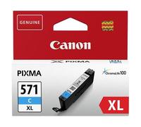 Canon CLI-571XL C, Cartucho de Tinta Original Cian, Cartucho de Tinta Independiente, Compatible con Impresoras de Inyección de Tinta PIXMA