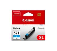Canon CLI-571XL C, Cartucho de Tinta Original Cian, Cartucho de Tinta Independiente, Compatible con Impresoras de Inyección de Tinta PIXMA
