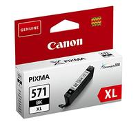 Canon CLI - 571XL Cartucho de tinta BK XL para Impresora de Inyección Pixma TS5050,5055,5053,5051,6050,6051,8050,8053,8052,8051,9055,9050 - MG5750,5751,5752,5753,6850,6851,6852,6853,7750,7751,7752,7753, negro