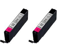 Canon CLI-571XL M, Cartucho de Tinta Original Magenta, Cartucho de Tinta Independiente, Compatible con Impresoras de Inyección de Tinta PIXMA (Paquete de 2)