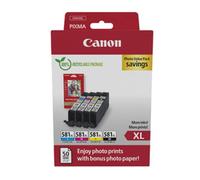 Canon CLI-581 BK/C/M/Y multipack + papel foto