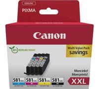 Canon Cartuchos de tinta original CLI-581XXL Multipack 4 Negro/Magenta/Cian/Amarillo para PIXMA