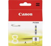 Canon CLI-8Y - Cartucho de Tinta para impresoras (Amarillo, Pixma IP/MP/MX/Pro, ampolla) Si