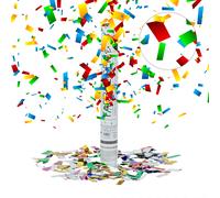 Cañon confeti lanzador de pétalos tubo decorativo 150 g 40 cm cañón de confeti