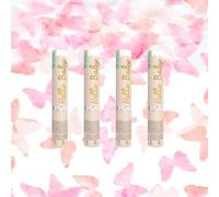 Cañón Confetis Mariposas Rosa - Juego de 4 Cañones 20 cm - Confeti Biodegradables - Alcance 5-8 m - Ideal Baby Shower, Gender Reveal Chica, Boda, Cumpleaños - Zenda Club