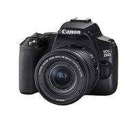 Canon Cámara digital (24, 1 megapíxeles, pantalla de 7,7 cm (3"), Vari-Angle Display, sensor APS-C, 4K, Full HD, DIGIC 8, WLAN, Bluetooth), incluye objetivo EF-S 18-55mm f/3.5-5,6 III, Negro