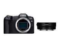 Canon Cuerpo EOS R8 + adaptador de objetivo EF-EOS R (sin anillo de control)