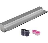 Cañón de Cascada con vertedero para Fuente de jardín, Kit de Flujo de Agua Detive para Patio y Muro de rocalla, diseño Empotrado, Color Plata, 180 cm de Ancho de Salida.