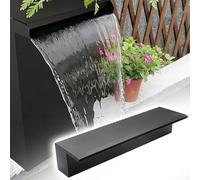 Cañón de Cascada de 70/68/50/48/36/30/24 Pulgadas - Fuente de Piscina de Mayor caudal para Elementos acuáticos comerciales y residenciales, Equipos para estanques, Acabado Negro Duradero (13
