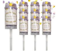 Cañón de confeti - 10 piezas de confeti colorido | Cañón para celebraciones | 7.09 x 1.57 pulgadas | Disparador de papel multicolor para Navidad, shower, cumpleaños, bodas y