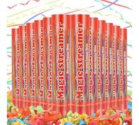 Cañón de confeti multicolor de 12 pulgadas, 12 unidades, cañón multicolor para fiestas, para bodas, cumpleaños, graduación, baby shower, Navidad, Año Nuevo