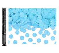 PartyDeco Tubo lanzador de confeti azules para revelación de género (Niño)