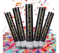 Cañón de confeti para fiesta de 12 pulgadas, cañón de confeti para Nochevieja, cumpleaños, bodas