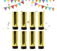 Cañón de confeti para fiestas - Papel 11 x 3,7 cm | 8 piezas cañones multicolor accesorio con decoraciones y con confeti, ideales para Navidad, bodas, Año Nuevo, graduaciones, eventos interiores y