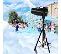 Cañón de espuma de 1000 W con trípode y ángulo ajustable, distancia de 6 a 10 m para fiestas, eventos, diversión de verano en la piscina y celebraciones de cumpleaños