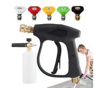 Cañón de espuma para manguera, pulverizador de espuma | Pulverizador de espuma con 5 boquillas de lavado presión | Pulverizador de espuma de lavado, de automóviles para detalles de