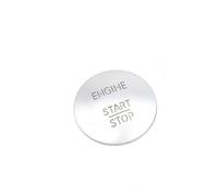 Cañón de ignición Botón de arranque y parada sin llave para coche, interruptor de encendido del motor, compatible con Mercedes-Benz W164, W205, W204, W212,(Silver)