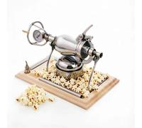 Cañón de palomitas de maíz chino vintage, máquina de palomitas de maíz de alta presión de acero inoxidable 304, máquina de palomitas de maíz manual con válvula de seguridad(400ml)