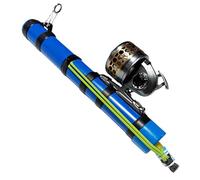 Cañón de Pesca con Varilla Compacta, Lanzador de Cebo para Pesca, Dispositivo Reutilizable y Compacto para Lanzar Cebo, Equipo Multifuncional para Pescar Lubinas, Truchas-KS30