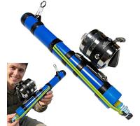 Cañón de Pesca, Varilla Lanzadora de Cebo, Herramienta de Pesca Compacta con Soporte Fora Cañas, Lanzador de Cebo Fora Bass, Trucha, Siluro, Mar y Agua Dulce, Ideal Fora Iniciantes, Amigos